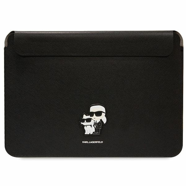 Karl Lagerfeld Sleeve KLCS16SAKCPMK 16 inch black Saffiano Karl&Choupette