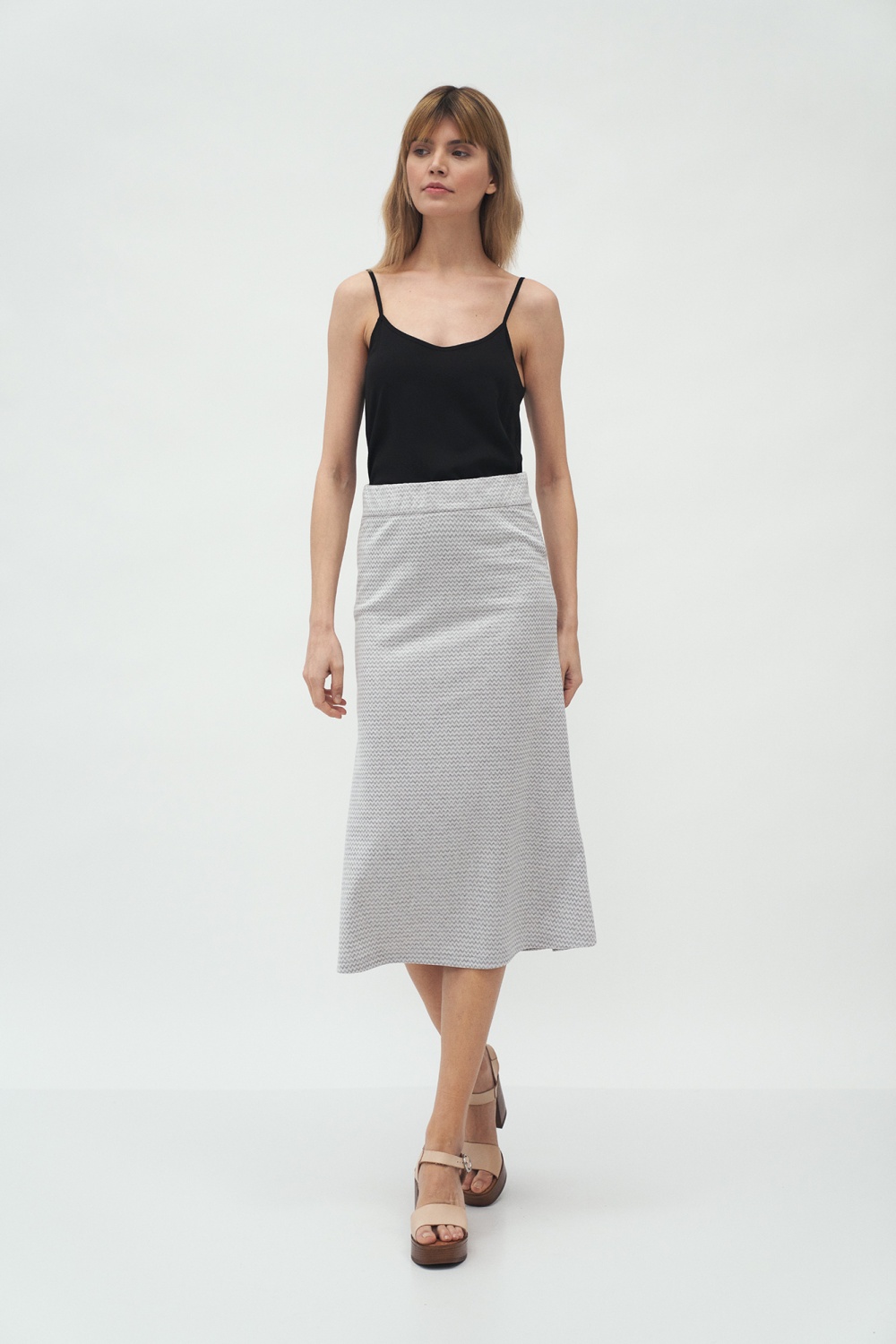  Skirt model 153702 Nife  grey