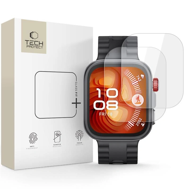 Szkło hartowane Tech-Protect Glass Fit+ Huawei Watch Fit 4 Pro Clear [2 PACK]