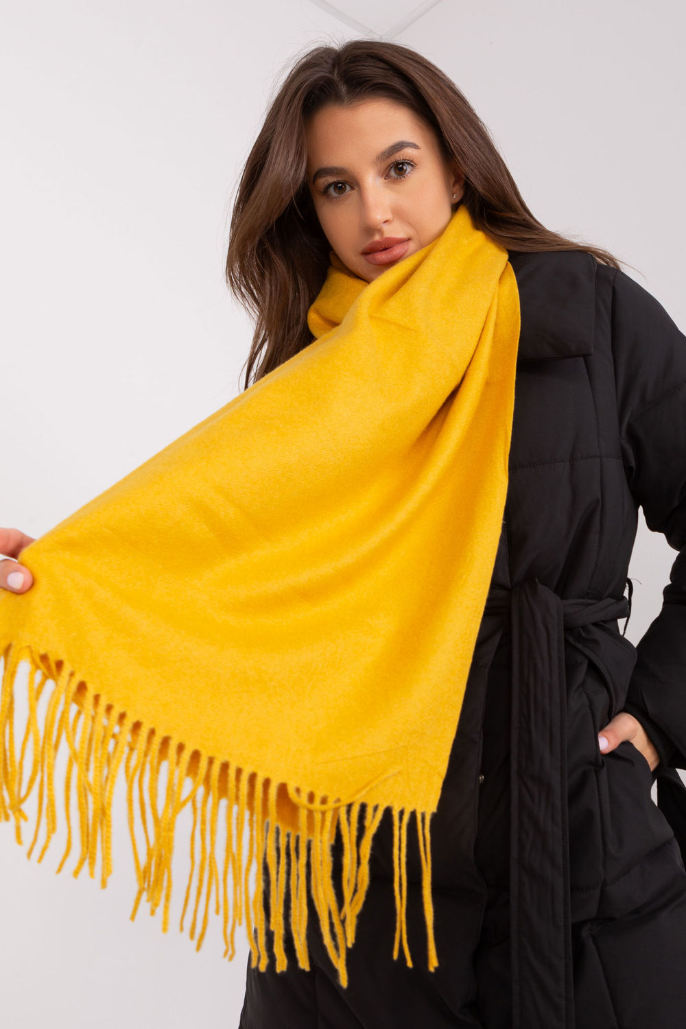  Shawl model 187614 AT  yellow