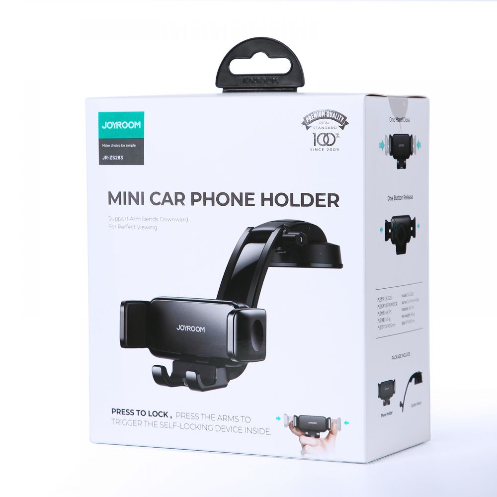 Joyroom JR-ZS283 Dash & Windshield Car Mount Black
