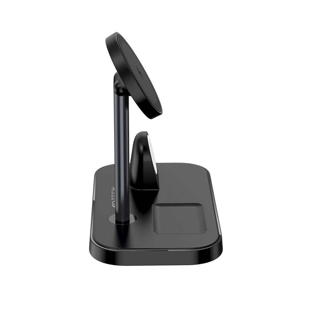 Tech-Protect Qi15W A22 3in1 Magnetic MagSafe Wireless Charger Black