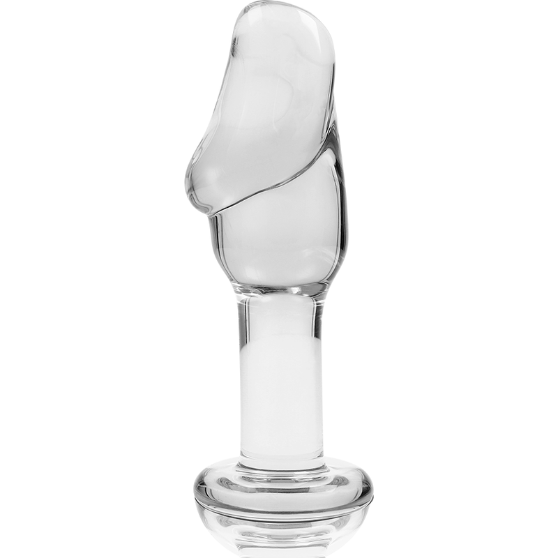 NEBULA SERIES BY IBIZA - MODEL 6 ANAL PLUG BOROSILICATE GLASS 12.5 X 4 CM CLEAR