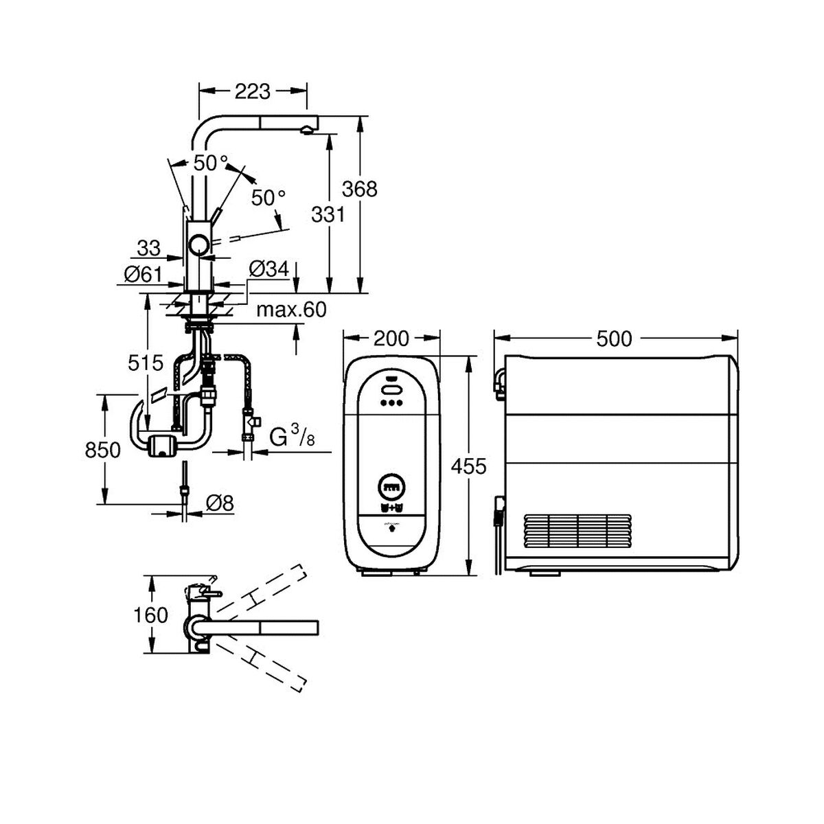 Mixer Tap Grohe Home