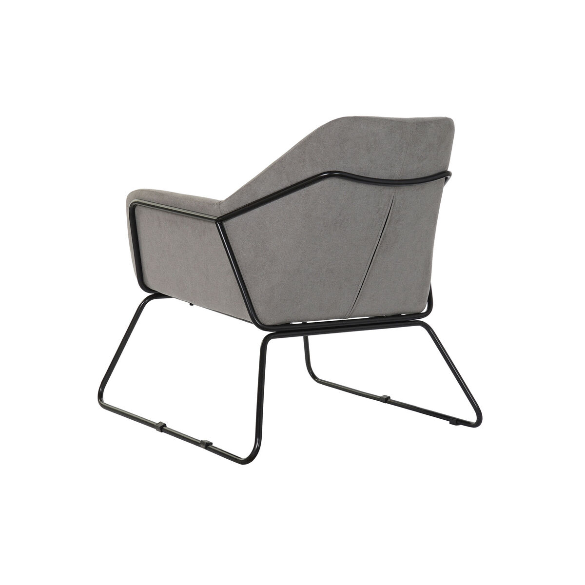 Armchair DKD Home Decor 75 x 76 x 82 cm Black Grey Metal