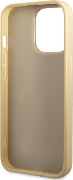 Guess GUHCP14LHGGSHD Apple iPhone 14 Pro gold hard case Glitter Script