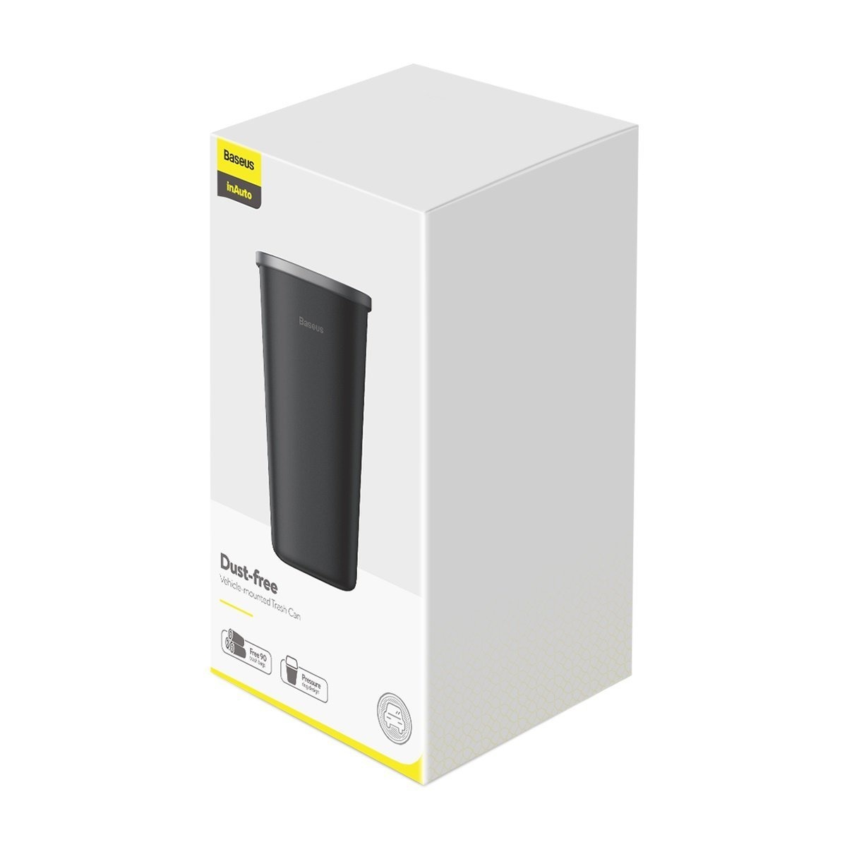 Baseus Dust-free Vehicle-mounted Trash Can 800ml (black)