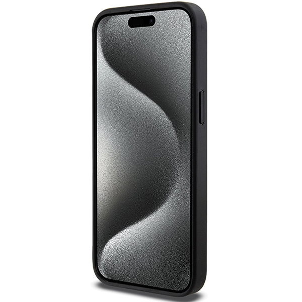 Karl Lagerfeld KLHCP13XGSACHPK Apple iPhone 13 Pro Max hardcase Gripstand Saffiano Choupette Pins black