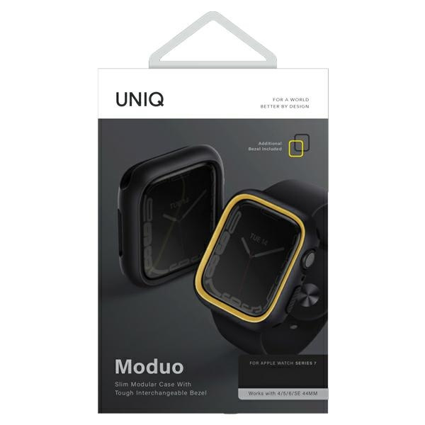 UNIQ Moduo Case Apple Watch 4/5/6/7/8/SE 44/45mm midnight-mustard