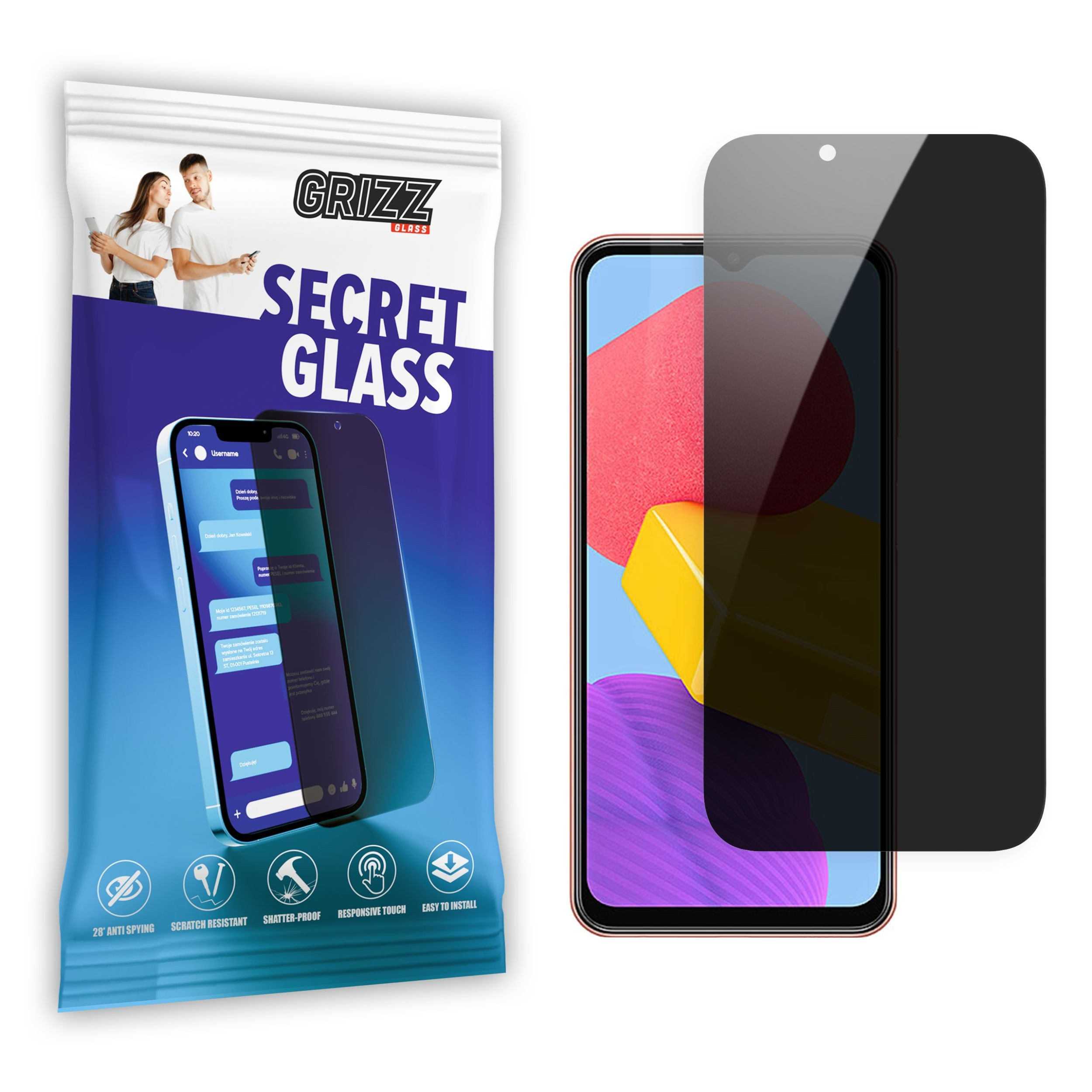 GrizzGlass SecretGlass Samsung Galaxy M13 5G