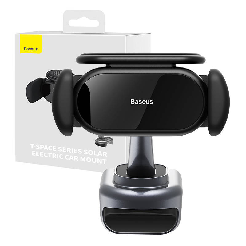 Baseus T-Space Series Solar Electric Car Mount (black)