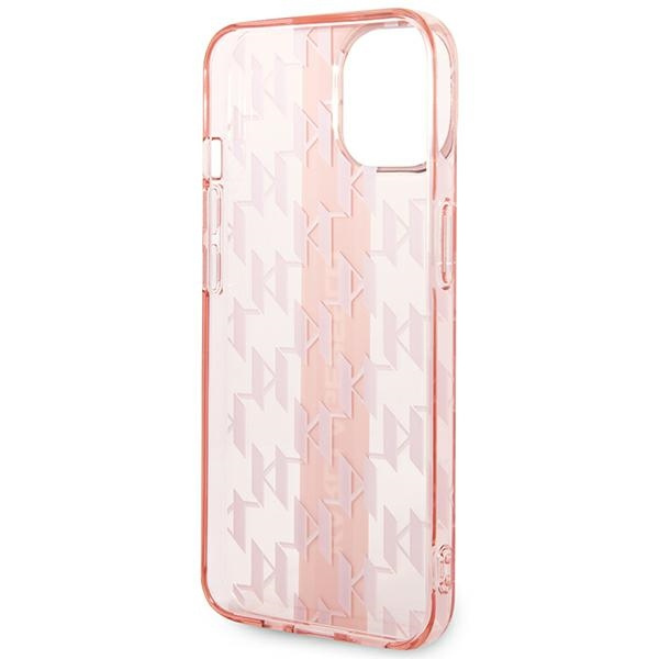 Karl Lagerfeld KLHCP14MHKLSPCP Apple iPhone 14 Plus hardcase pink Mono Vertical Stripe