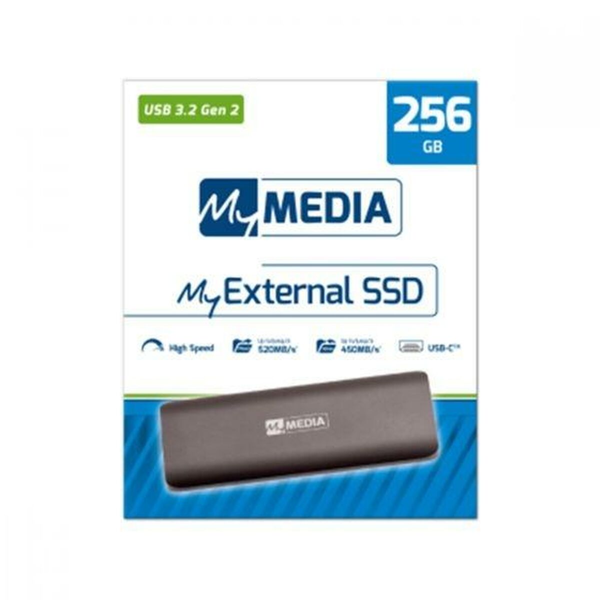 USB Pendrive MyMedia 256 GB Schwarz