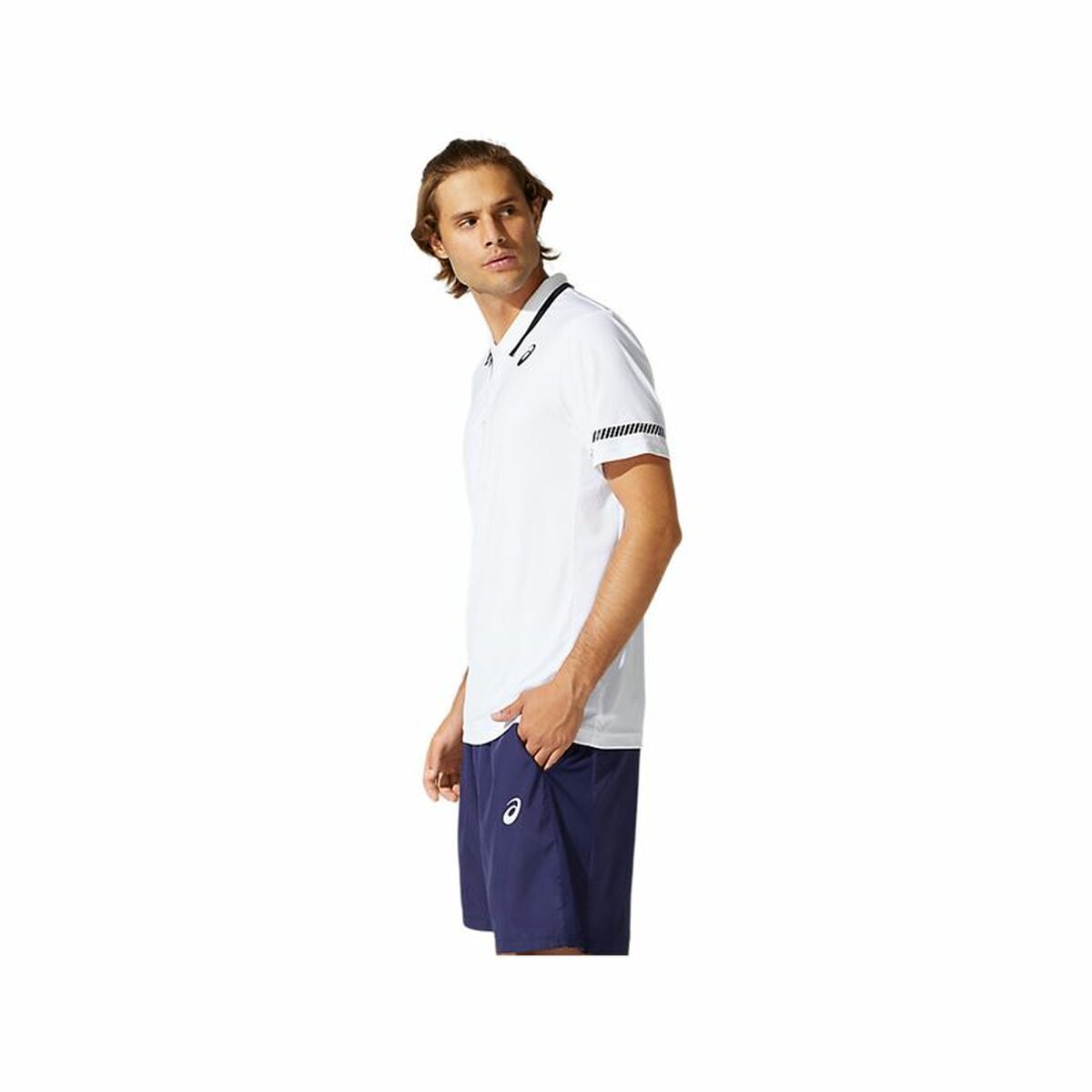 Men’s Short Sleeve Polo Shirt Asics Court White