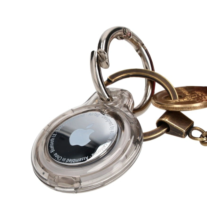 Bizon Case Locator Keychain Apple AirTag clear-black