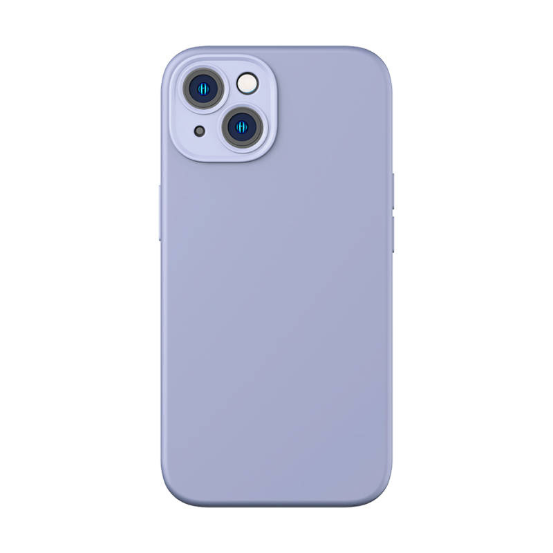 Baseus Liquid Silica Gel Case + Glass Apple iPhone 14 Plus (lavender)