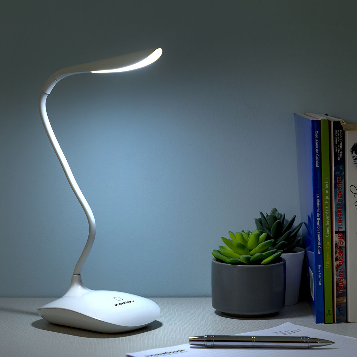 Rechargeable Touch-sensitive LED Table Lamp Lum2Go InnovaGoods Rechargeable Touch-sensitive LED Table Lamp Lum2Go InnovaGoods