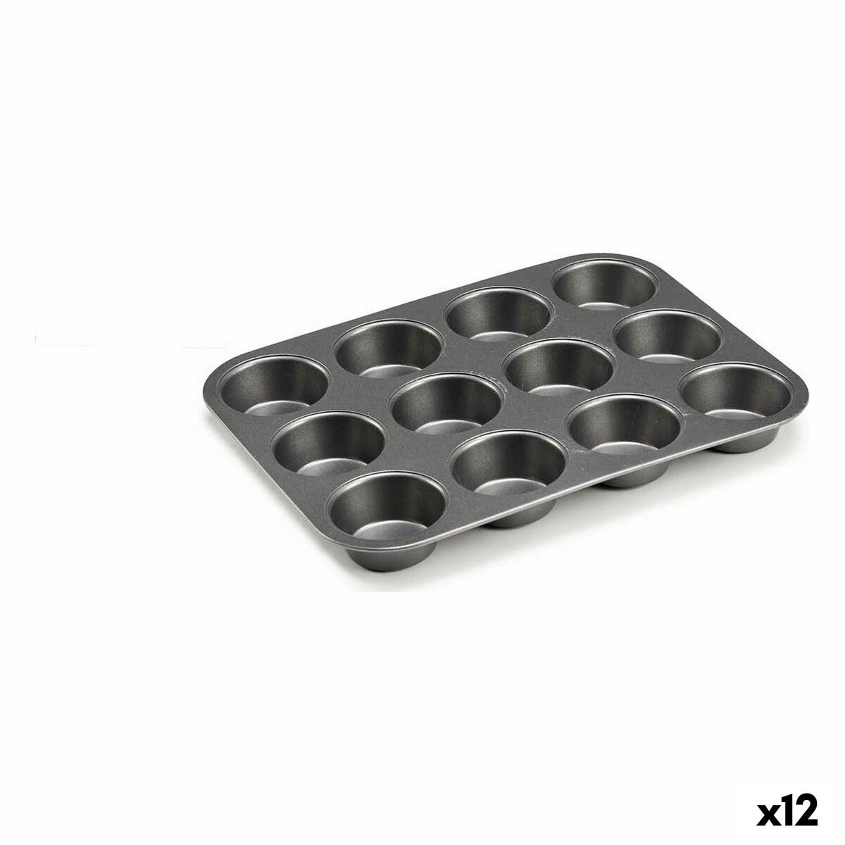 Mould 20 x 2 x 26 cm Metal Dark grey Carbon steel (12 Units)