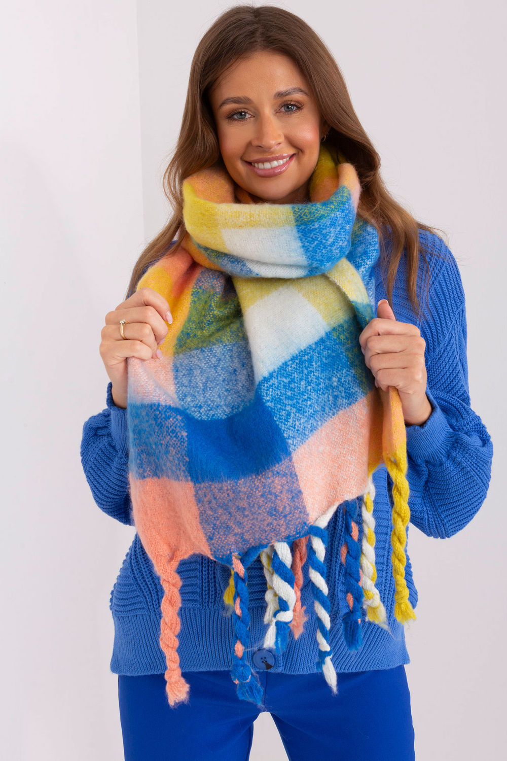  Shawl model 191703 AT  yellow