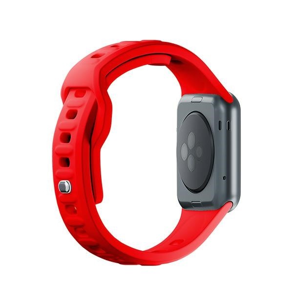 3MK Silicone Watch Strap Apple Watch 4/5/6/7/SE/8/9 40/41mm red