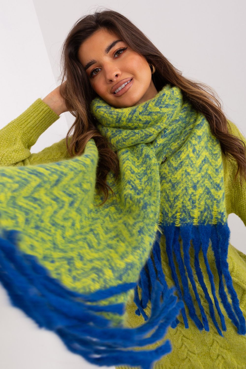  Shawl model 189234 AT  blue