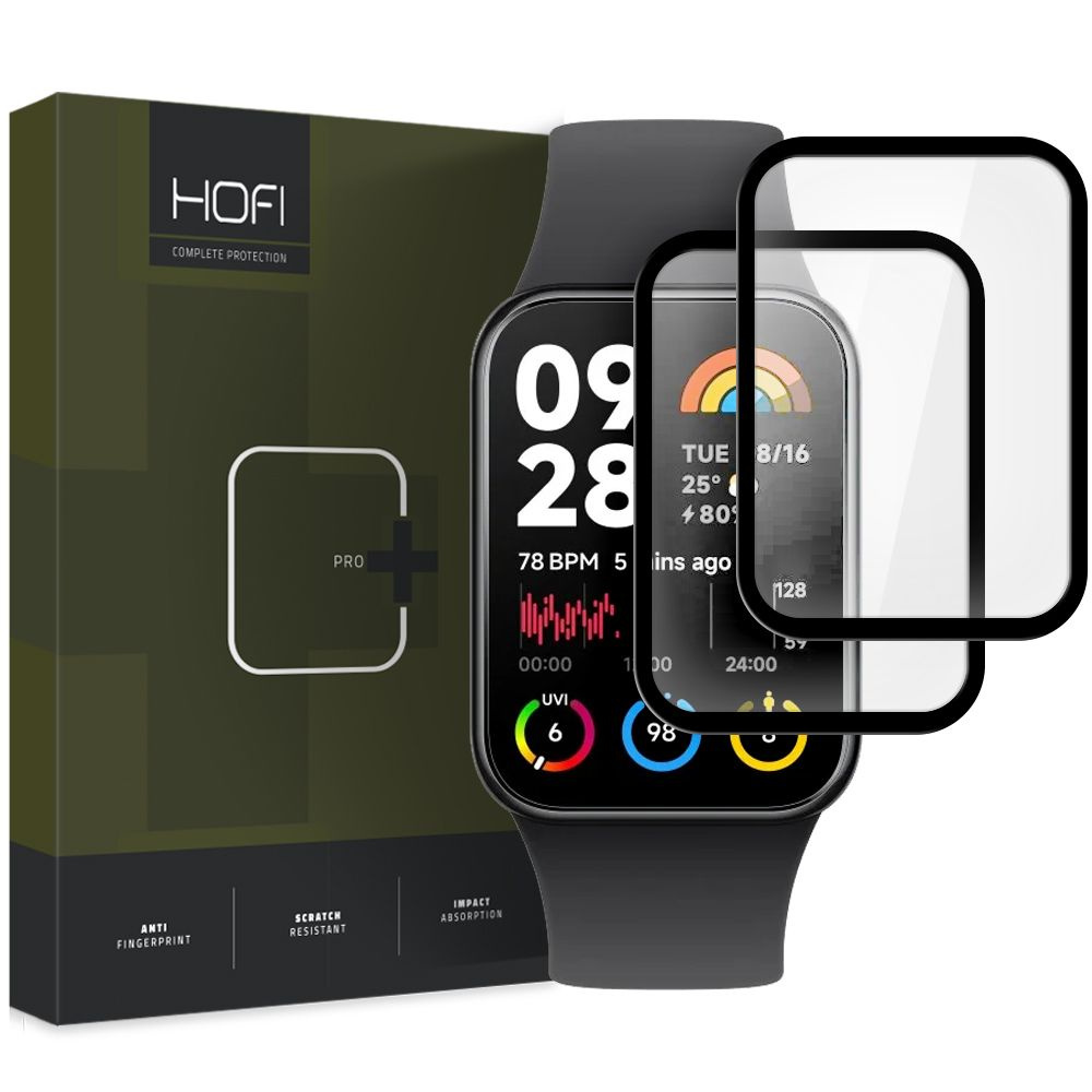 Hofi Glass Pro+ Xiaomi Smart Band 8 Pro Black [2 PACK]