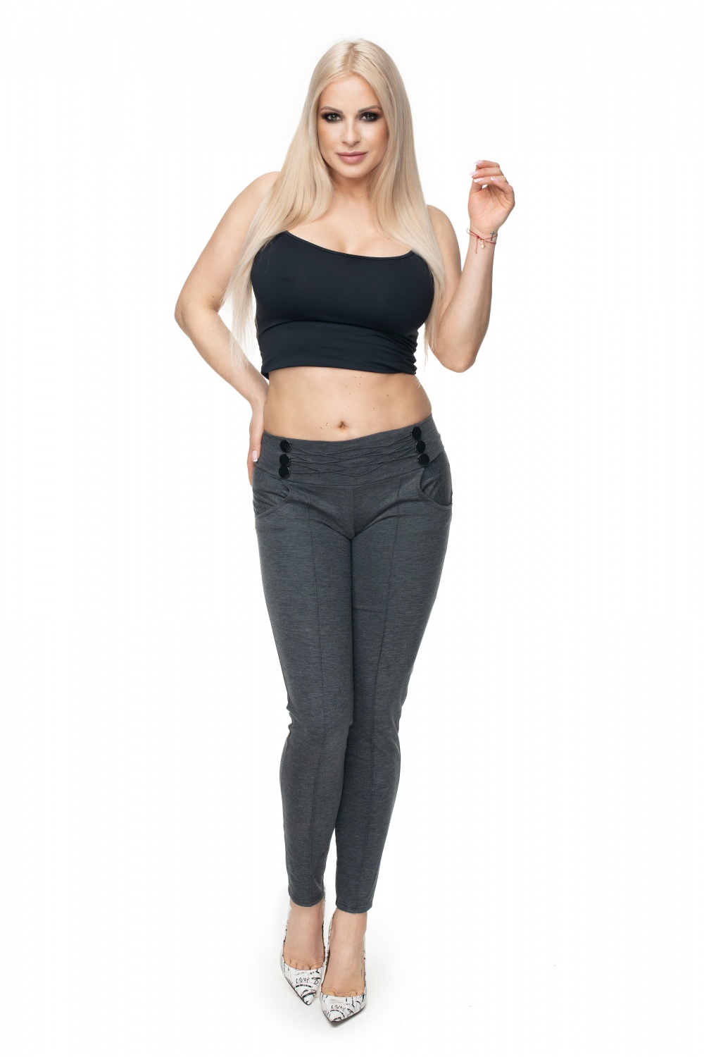  Trousers model 131925 PeeKaBoo  grey