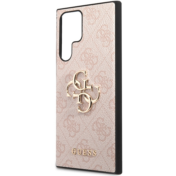 Guess GUHCS23L4GMGPI Samsung Galaxy S23 Ultra pink hardcase 4G Big Metal Logo