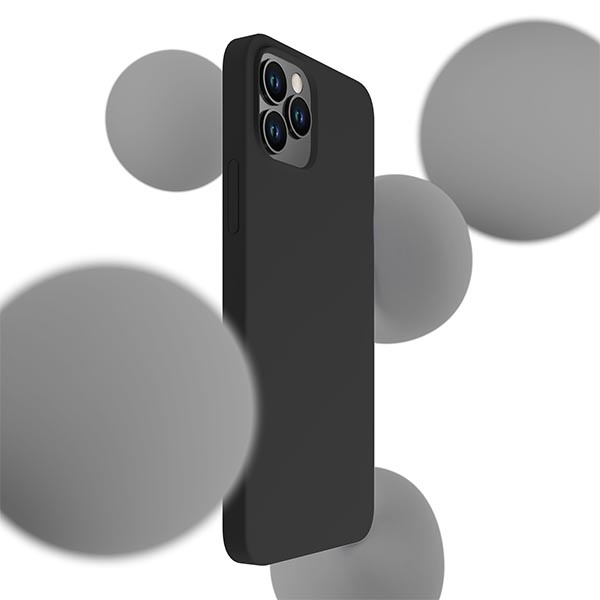 Case 3MK Silicone Case Apple iPhone 12 Pro Max black/black