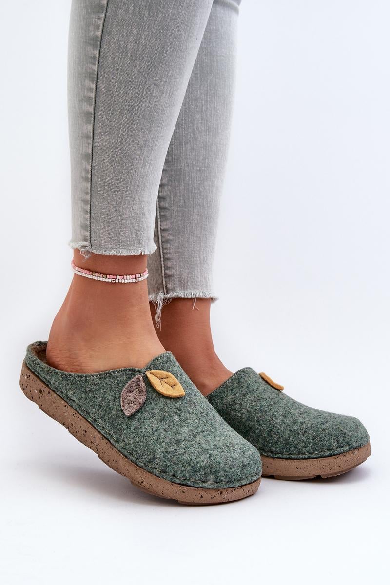  Slippers model 197412 Step in style  green