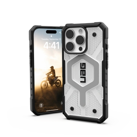 UAG Urban Armor Gear Pathfinder Clear MagSafe Apple iPhone 16 Pro MagSafe (ice/black)