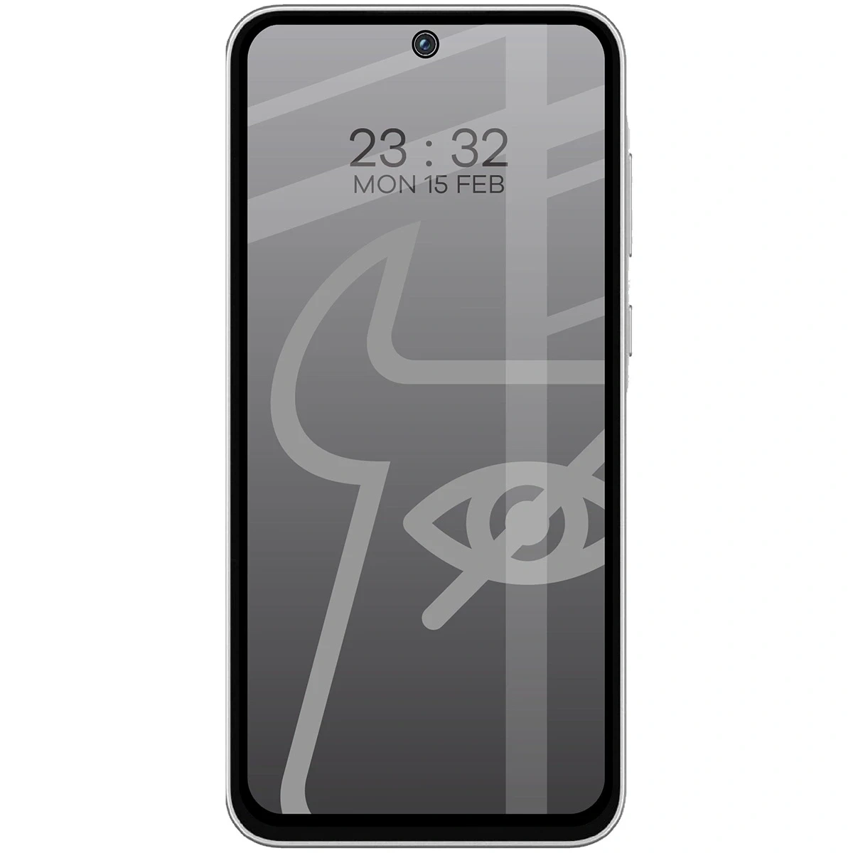 Prywatyzujące szkło hartowane Bizon Glass Edge Shadow Duo do Samsung Galaxy M35 5G / A35 5G / A55 5G przyciemniane z czarną ramką [2 PACK]