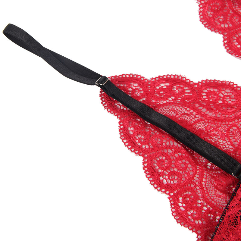 SUBBLIME - 953898 SILK AND LACE NIGHTGOWN + PANTIES RED S/M SUBBLIME - 953898 SILK AND LACE NIGHTGOWN + PANTIES RED S/M