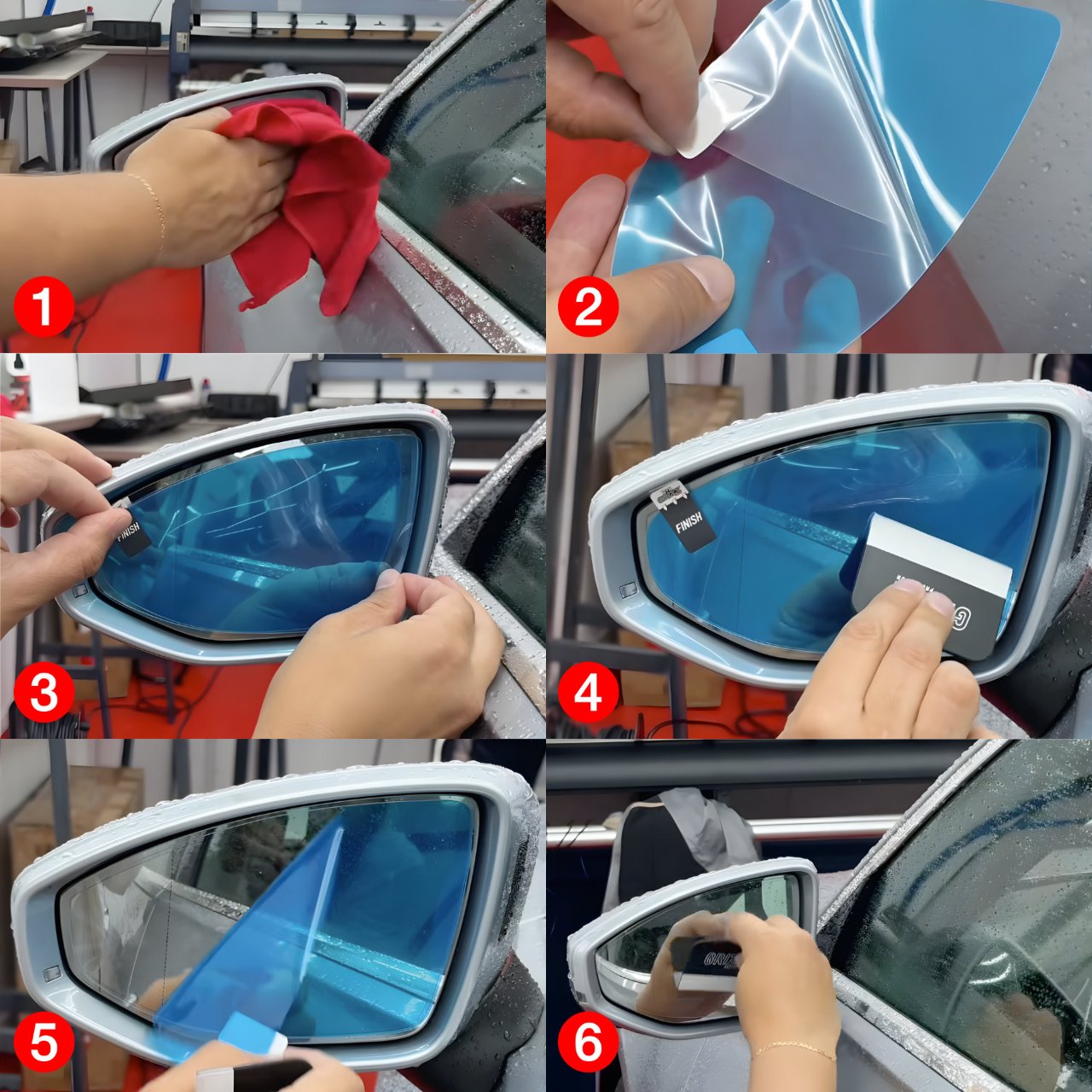 Folia przeciwdeszczowa na lusterka GrizzGlass ZeroDrop do Audi A6 Limousine (2025-2026)