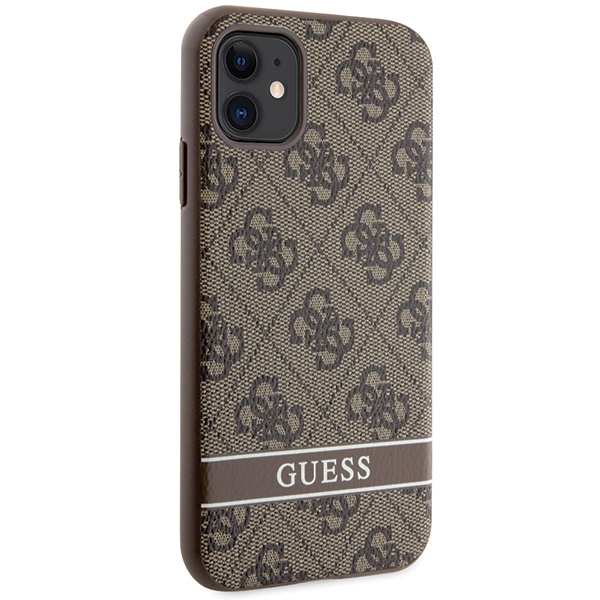Guess GUHCN61P4SNW Apple iPhone 11/XR brown hardcase 4G Stripe