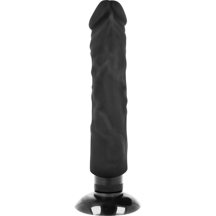 BASECOCK - REALISTIC VIBRATOR 2-1 BLACK 20 CM