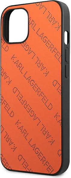 Karl Lagerfeld KLHCP13SPTLO Apple iPhone 13 mini hardcase orange Perforated Allover