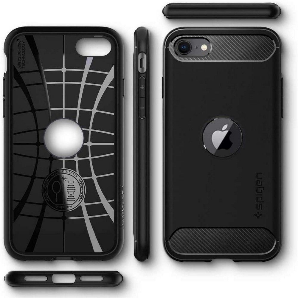 Spigen Rugged Armor Apple iPhone SE 2022/SE 2020 Black