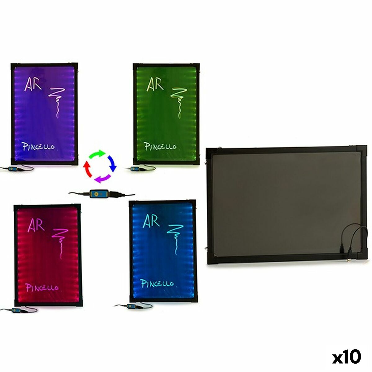 Board Black 1,5 x 60 x 40,5 cm (10 Units)