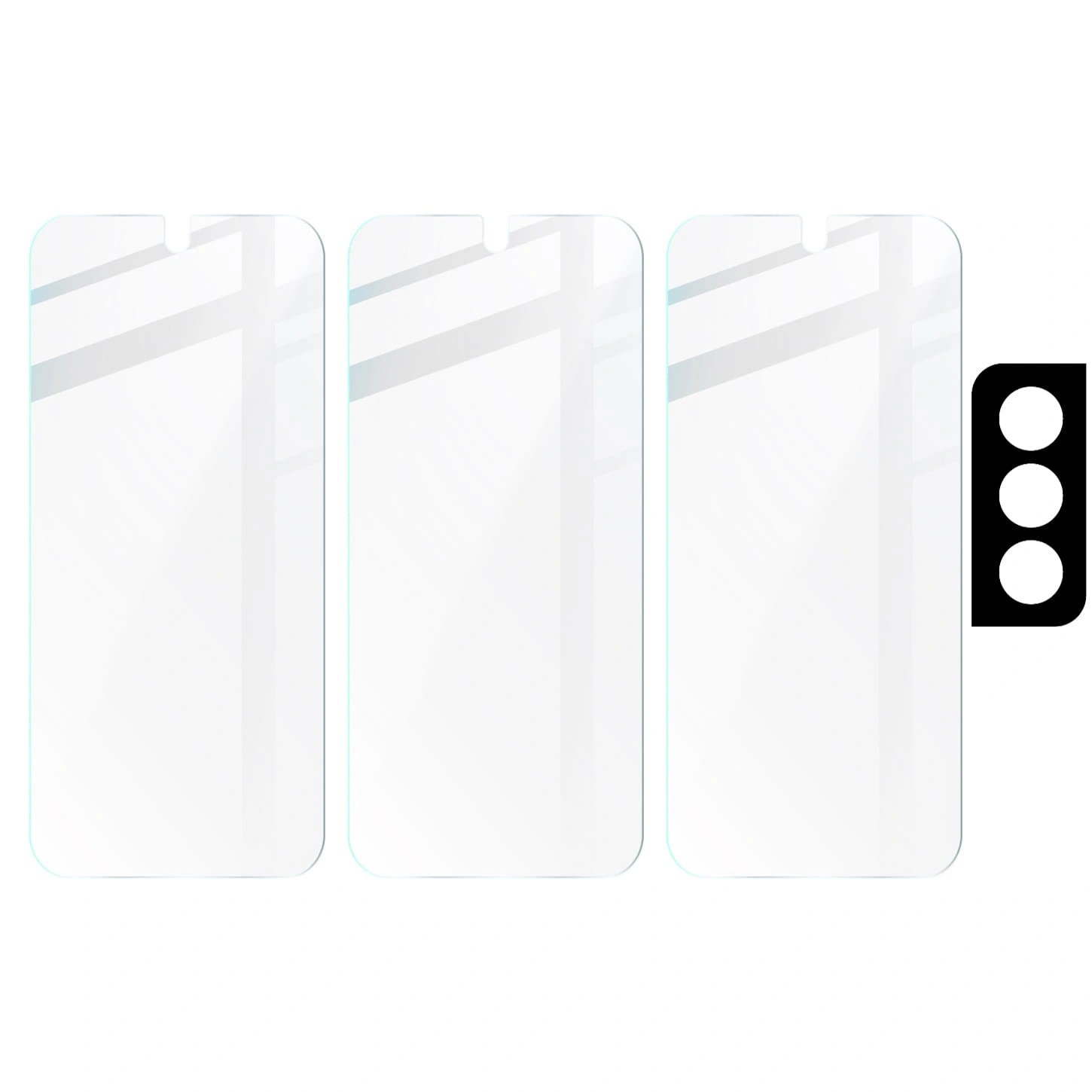 Bizon Glass Clear tempered glass - 3 pcs. + lens glass Samsung Galaxy S21 5G