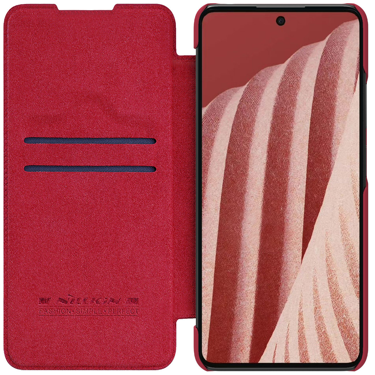 Nillkin Qin Samsung Galaxy A73 red