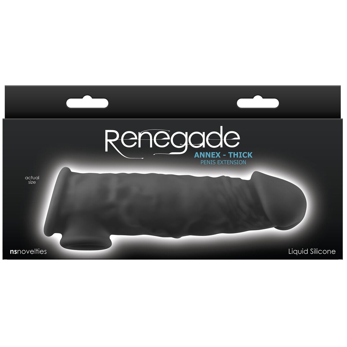 Penis cover NS Novelties Renegade Black 18,6 x 4,3 x 5,5 cm