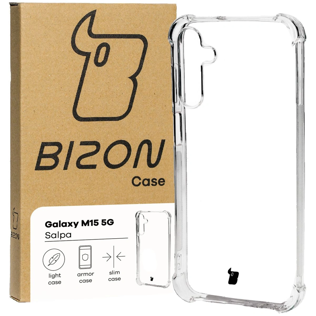 Bizon Case Salpa Samsung Galaxy M15 5G clear