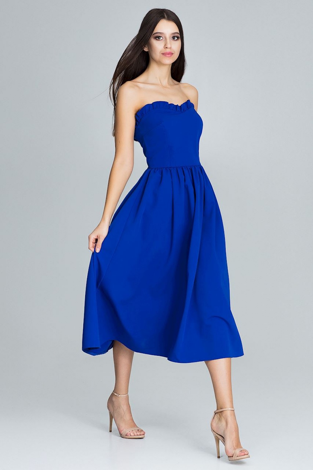 Abendkleid model 116337 Figl blau Damen