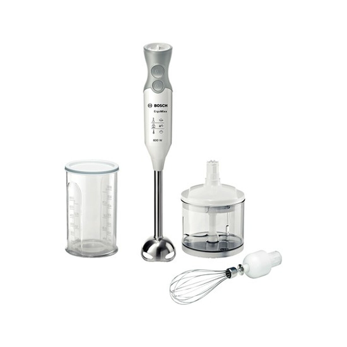 Hand-held Blender BOSCH MSM66150 White Grey Silver 600 W Hand-held Blender BOSCH MSM66150 White Grey Silver 600 W