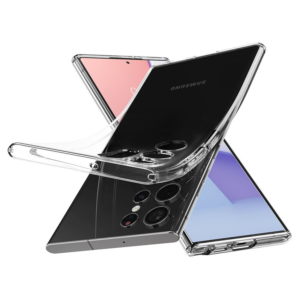 Etui Spigen Liquid Crystal Samsung Galaxy S22 Ultra Crystal Clear