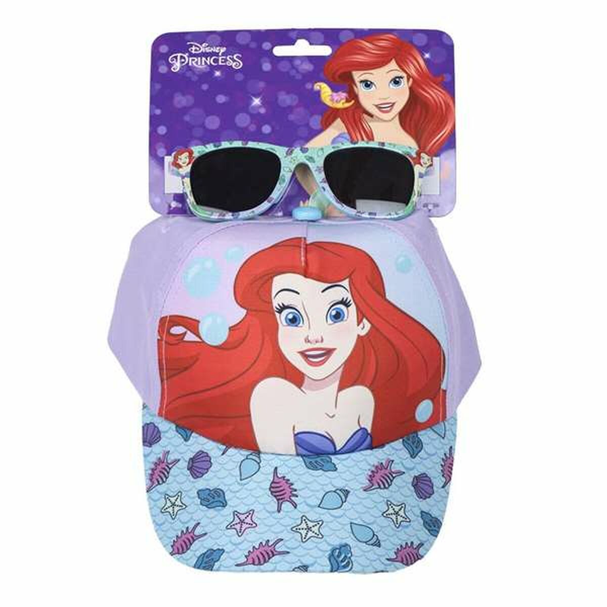 Set of cap and sunglasses Disney Princess Children's 2 Pieces