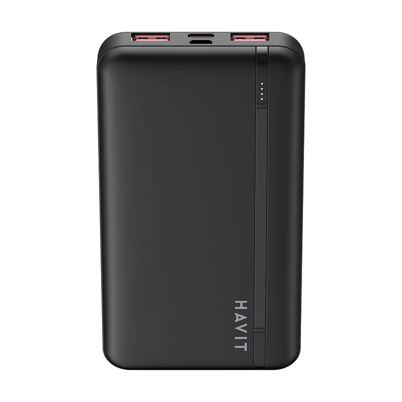 Powerbank HAVIT PB90 10000 mAh, 2x USB-A, 1x USB-C, PD (black)