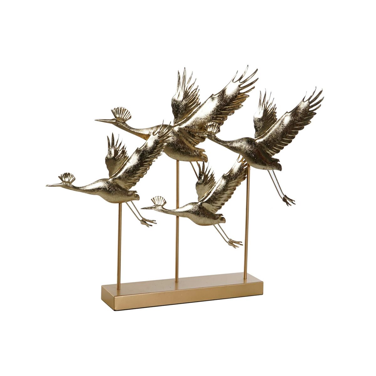 Deko-Figur DKD Home Decor 64 x 9 x 51 cm Gold Fugl