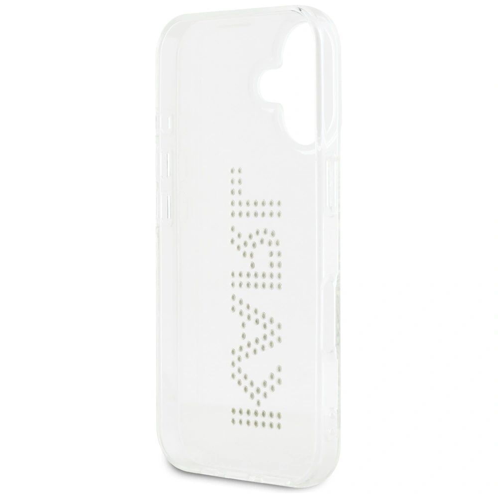 Karl Lagerfeld IML Rhinestones Logo Apple iPhone 16 clear